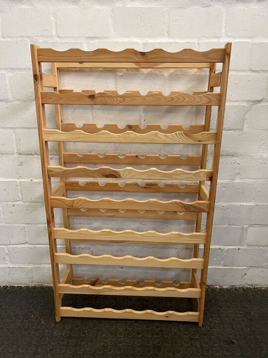 Wooden European Styled Wine Rack (Width: 70m)(Height: 119cm) - 2ndhandwarehouse.com