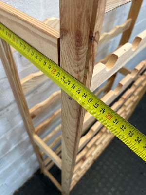 Wooden European Styled Wine Rack (Width: 70m)(Height: 119cm) - 2ndhandwarehouse.com