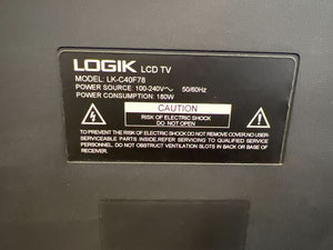 Logik Black 40" LCD TV (Model: LK-C40F78)