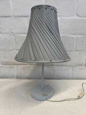 Gray 1970s Styled Desk Lamp with Steel Base