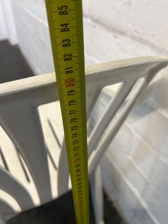 Classic Outdoor White Plastic Chair