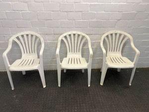 Classic Outdoor White Plastic Chair