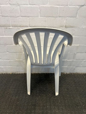 Classic Outdoor White Plastic Chair