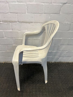 Classic Outdoor White Plastic Chair