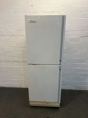 KIC White Dual Door Fridge (Model: UF327) (Minor Rust)