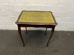 Vintage Styled Half Moon Mahogany Wooden Side Table