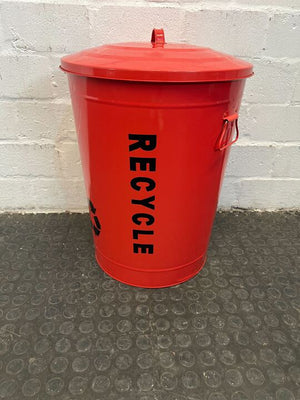 Red Recycle Bin