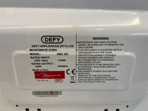 Defy White Microwave (Model: DMO 384)