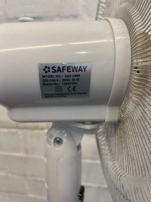 Safeway White Standing Fan (Model: SAF2488)