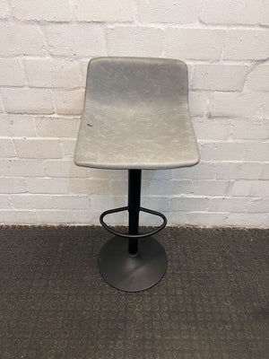 DecoFurn Gray Barstool (Minor Fabric Tear)