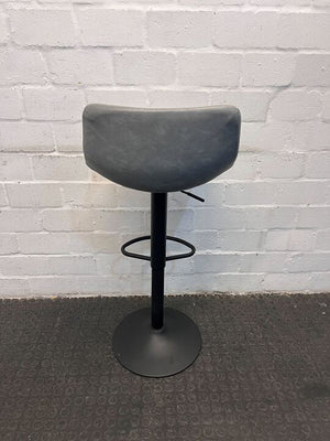 DecoFurn Gray Barstool (Minor Fabric Tear)