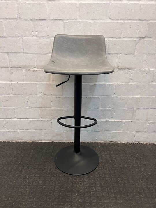 DecoFurn Gray Barstool (Minor Fabric Tear) - PRICE DROP - 2ndhandwarehouse.com