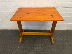 Light Brown Firm Wooden Computer Desk with Drawer (Width:60cm)(Height: 75cm)