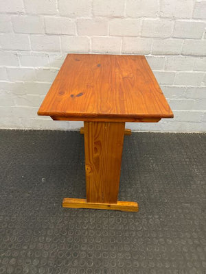 Light Brown Firm Wooden Computer Desk with Drawer (Width:60cm)(Height: 75cm)