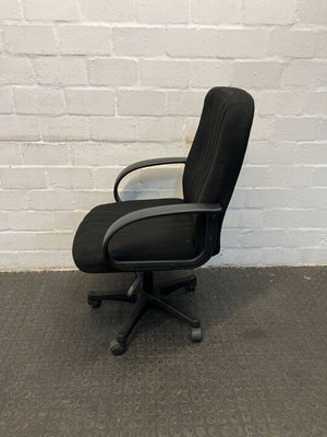 Black High Back Office Chair with Armrests