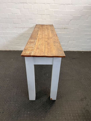 Modern Three Drawer Kitchen Table with Oak Top (Width: 201cm)(Height: 86cm)