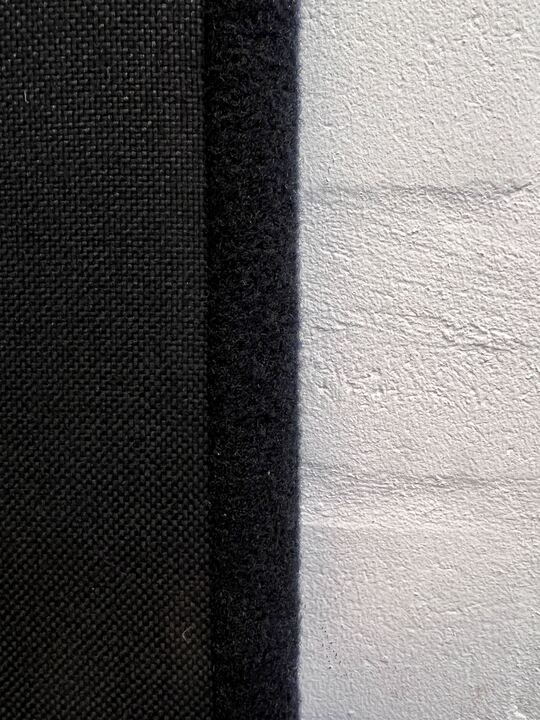 Black Upholstered Room Divider