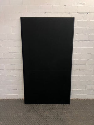 Dark Black Fabric Covered Room Divider