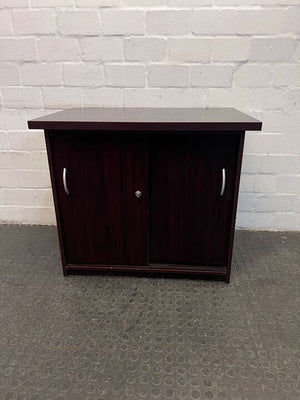 Dark Brown French Styled Two Doo Filing Cabinet (Scratched)