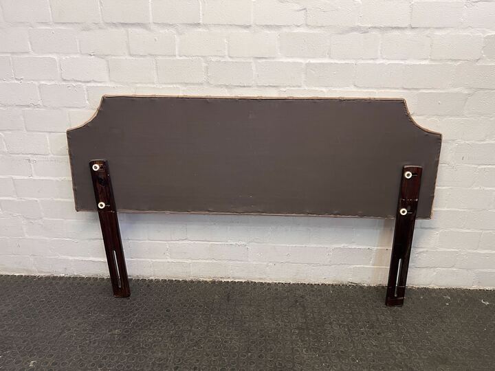 Beige Deep Buttoned Double Sized Headboard - REDUCED