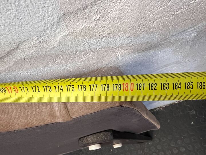 Beige Deep Buttoned Double Sized Headboard - REDUCED