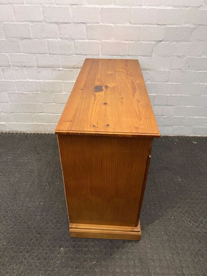 Oak Wooden Sideboard Table with Three Drawers & Two Cupboards (Width: 118cm)(Height: 86cm)