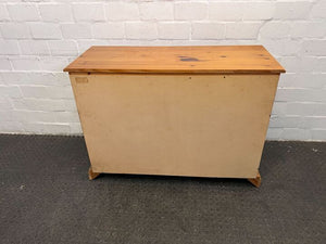 Oak Wooden Sideboard Table with Three Drawers & Two Cupboards (Width: 118cm)(Height: 86cm)