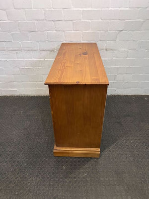 Oak Wooden Sideboard Table with Three Drawers & Two Cupboards (Width: 118cm)(Height: 86cm)