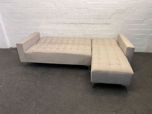 Beige Cleopatra Queen Sized Sleeper Couch