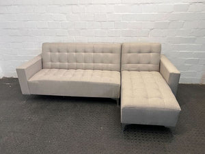 Beige Cleopatra Queen Sized Sleeper Couch