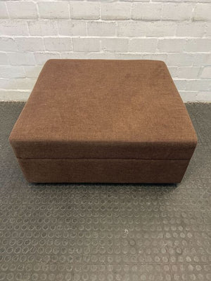 Brown Lounge Ottoman (Small Holes)