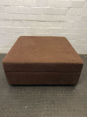 Brown Lounge Ottoman (Small Holes)