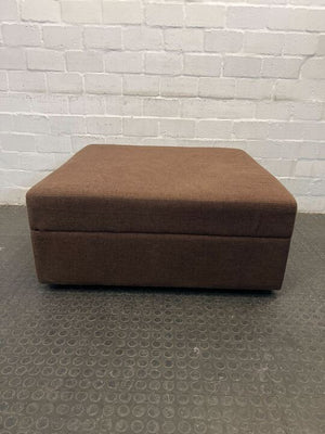 Brown Lounge Ottoman (Small Holes)