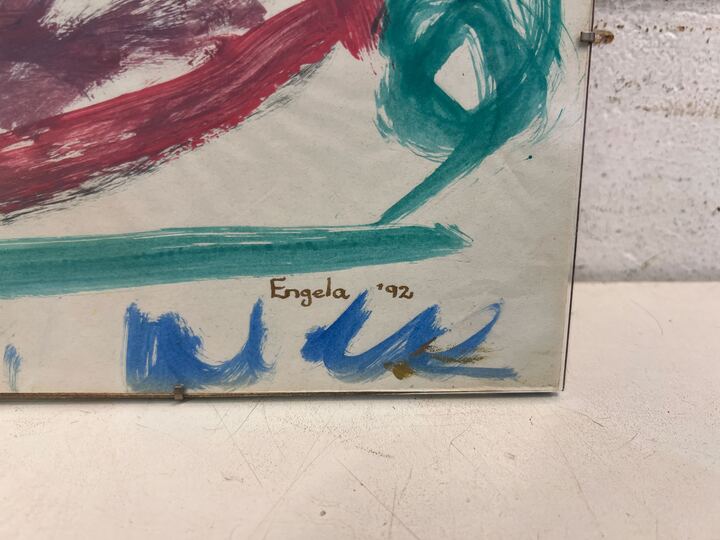 Colour Splash Homemade Painting by Engela '92 (Width: 43.5m)(Height: 31cm) - 2ndhandwarehouse.com