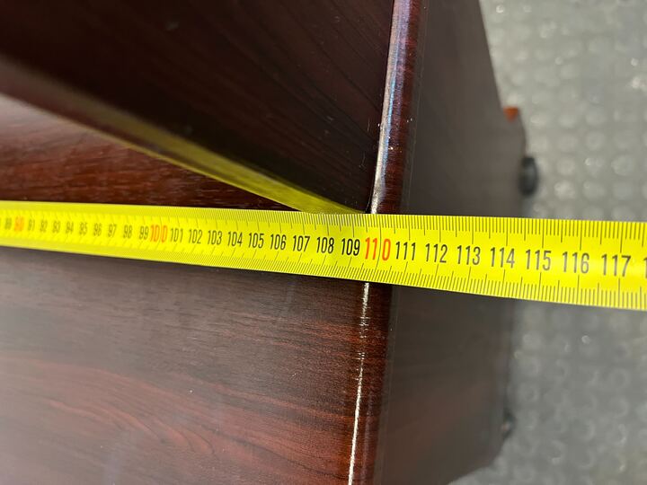 Dark Brown Office Computer Desk with Keyboard Tray (Scratch Marks) (Width: 111cm)(Height: 133.5cm) - PRICE DROP