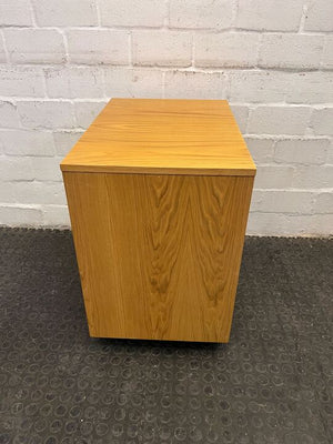 Light Brown Three Drawer Desk Credenza (Width: 63cm)(Height: 65cm)