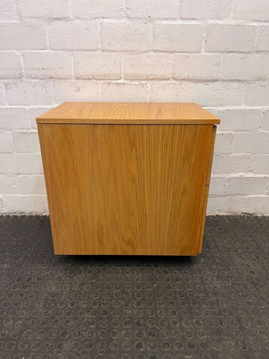 Light Brown Three Drawer Desk Credenza (Width: 63cm)(Height: 65cm)