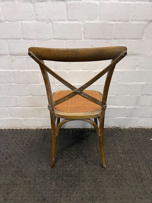 Natural Cross Back Birchwood Dining Chair