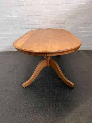 Light Brown MidCentury Styled Oval Dining Room Table (Width: 211cm)(Height: 73cm)