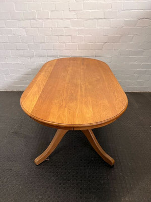 Light Brown MidCentury Styled Oval Dining Room Table (Width: 211cm)(Height: 73cm)