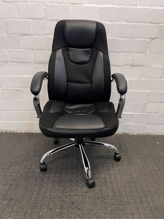 Executive Ergonomic Office Chair with Chrome Base