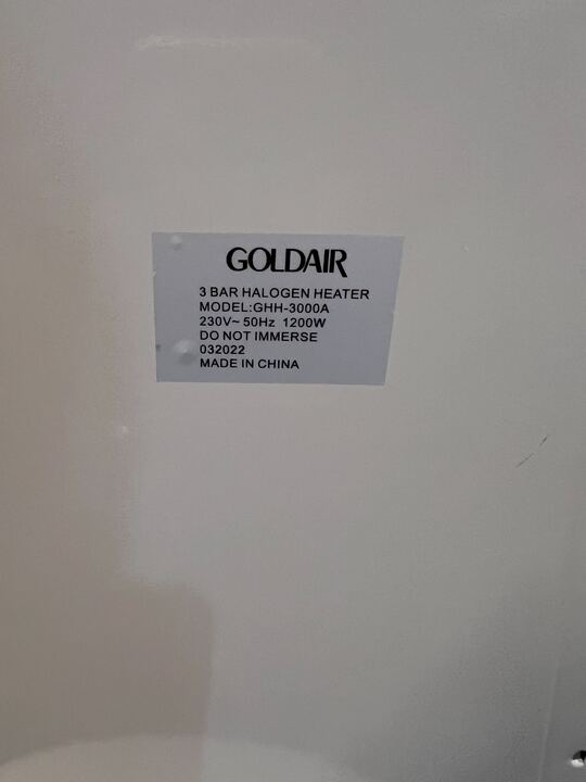 Goldair Oscillating Halogen Heater - Instant Warmth!