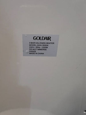 Goldair Oscillating Halogen Heater - Instant Warmth!