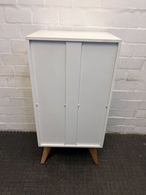 Modern Peg Legged Five Drawer Cupboard (Width: 60cm)(Height: 120.5cm)