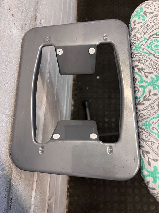 Steel Framed Ironing Board with Multicoloured Cover