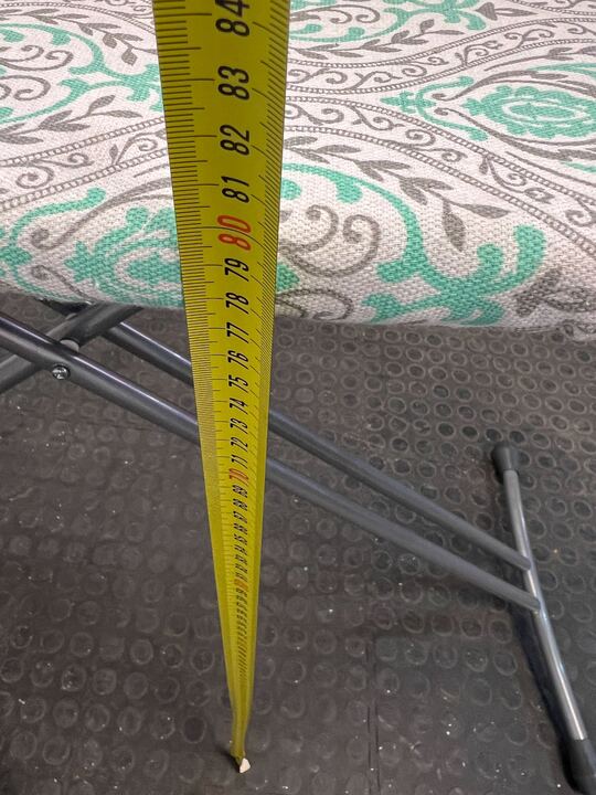 Steel Framed Ironing Board with Multicoloured Cover