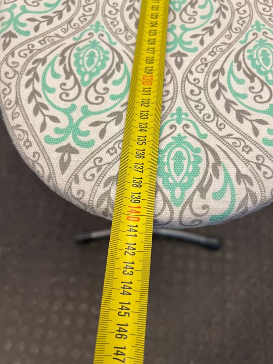 Steel Framed Ironing Board with Multicoloured Cover