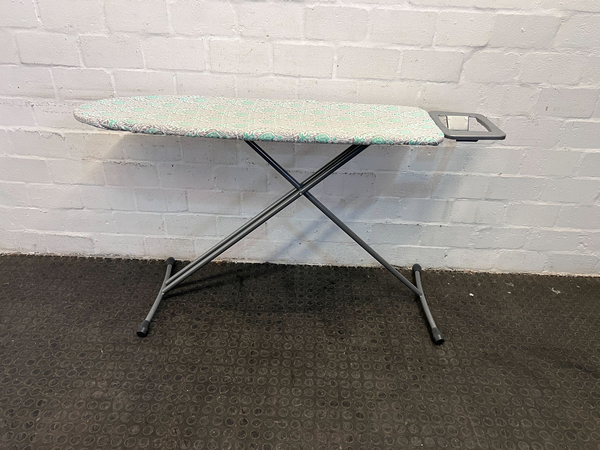 Steel Framed Ironing Board with Multicoloured Cover