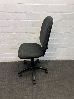 Gray Office German Typist Chair with Adjustable Frame