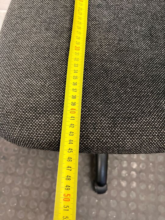 Gray Office German Typist Chair with Adjustable Frame